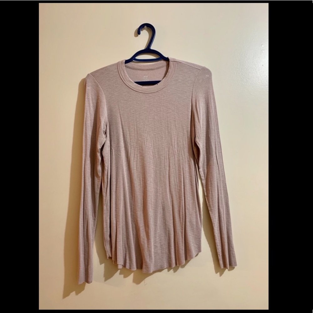 Aerie Real Soft Dusty Rose Long Sleeve